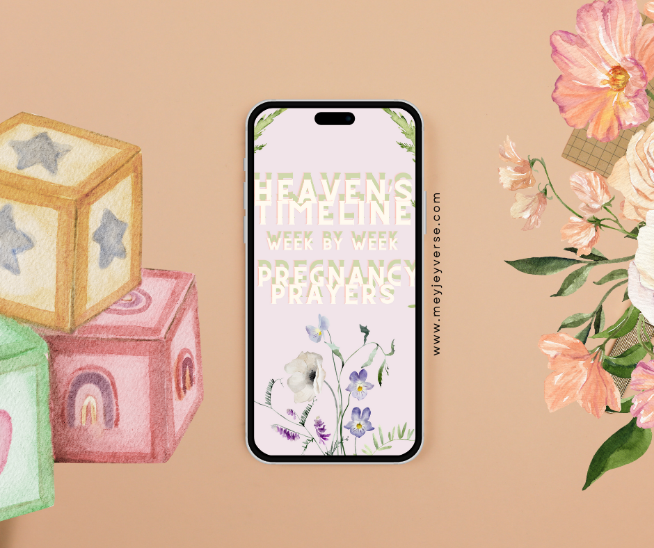 Heaven’s Timeline week by week preganacy prayer (Digital Download)
